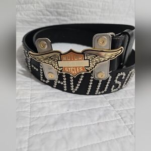 Harley-Davidson Black Leather Belt